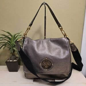 Loewe | Maia Anagram 2-Way Shoulder Bag In Metallic Leather